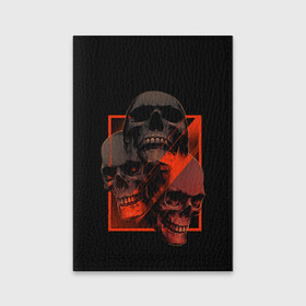 Обложка для паспорта матовая кожа с принтом Skulls | Черепа в городе Новоалтайск, натуральная матовая кожа | размер 19,3 х 13,7 см; прозрачные пластиковые крепления | Тематика изображения на принте: bones | dark | darkness | dead | death | head | human | red | skull | skulls | голова | кости | красный | мертвец | мертвый | темнота | темный | тьма | человек | череп | черепа