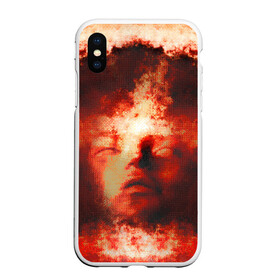 Чехол для iPhone XS Max матовый с принтом Озарение в городе Новоалтайск, Силикон | Область печати: задняя сторона чехла, без боковых панелей | иллюстрация | картина | красная | молодежная | портрет | со смыслом | стиль