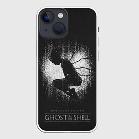 Чехол для iPhone 13 mini с принтом Рождение призрака в городе Новоалтайск,  |  | anime | cyberpunk | ghost in the shell | аниме | анимэ | бато | дайсукэ арамаки | киберпанк | мото кусанаги | призрак в доспехах