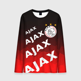 Мужской лонгслив 3D с принтом FC AJAX AMSTERDAM / ФК АЯКС в городе Новоалтайск, 100% полиэстер | длинные рукава, круглый вырез горловины, полуприлегающий силуэт | ajax amsterdam | fifa | football | football club. | sport | uefa | английская премьер лига | аякс амстердам | лига финал | матч | спорт | уефа | финал | фифа | футбол | футбольный клуб