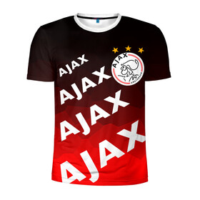 Мужская футболка 3D спортивная с принтом FC AJAX AMSTERDAM / ФК АЯКС в городе Новоалтайск, 100% полиэстер с улучшенными характеристиками | приталенный силуэт, круглая горловина, широкие плечи, сужается к линии бедра | ajax amsterdam | fifa | football | football club. | sport | uefa | английская премьер лига | аякс амстердам | лига финал | матч | спорт | уефа | финал | фифа | футбол | футбольный клуб