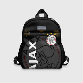 Детский рюкзак 3D с принтом FC AJAX AMSTERDAM / ФК АЯКС в городе Новоалтайск, 100% полиэстер | лямки с регулируемой длиной, сверху петелька, чтобы рюкзак можно было повесить на вешалку. Основное отделение закрывается на молнию, как и внешний карман. Внутри дополнительный карман. По бокам два дополнительных кармашка | ajax amsterdam | fifa | football | football club. | sport | uefa | английская премьер лига | аякс амстердам | лига финал | матч | спорт | уефа | финал | фифа | футбол | футбольный клуб