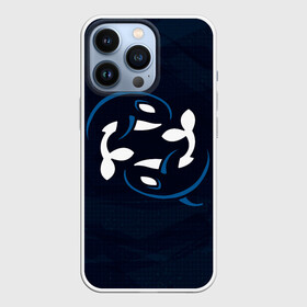 Чехол для iPhone 13 Pro с принтом Косатки в городе Новоалтайск,  |  | Тематика изображения на принте: whale | кит | киты | косатка | косатки | море | пара