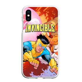 Чехол для iPhone XS Max матовый с принтом Неуязвимый (Invincible) в городе Новоалтайск, Силикон | Область печати: задняя сторона чехла, без боковых панелей | Тематика изображения на принте: damien darkblood | invincible | дэмиен даркблад | мультсериал | непобедимый | неуязвимый