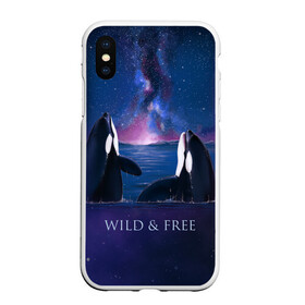 Чехол для iPhone XS Max матовый с принтом косатка в городе Новоалтайск, Силикон | Область печати: задняя сторона чехла, без боковых панелей | Тематика изображения на принте: ocean | orca | sea | sea animal | дельфин | касатка | кит | море | океан | рисунок кита