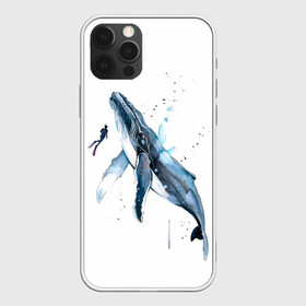 Чехол для iPhone 12 Pro Max с принтом кит в городе Новоалтайск, Силикон |  | ocean | sea | sea animal | whale | акварель | кит | море | океан | рисунок кита