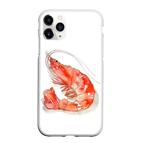Чехол для iPhone 11 Pro матовый с принтом креветка в городе Новоалтайск, Силикон |  | ocean | sea | sea animal | креветка | лобстер | море | океан | рак