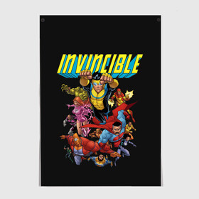 Постер с принтом Неуязвимый | Invincible в городе Новоалтайск, 100% бумага
 | бумага, плотность 150 мг. Матовая, но за счет высокого коэффициента гладкости имеет небольшой блеск и дает на свету блики, но в отличии от глянцевой бумаги не покрыта лаком | allen | atom | debbie | eve | girl | grayson | immortal | invincible | man | mark | monster | nolan | omni | атом | атомная | вильтрум | вильтрумит | воительница | грейсон | дебби | ева | костюм | марк | монстр | мэн | неуязвимый |
