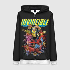 Женская толстовка 3D на молнии с принтом Неуязвимый | Invincible в городе Новоалтайск, 100% полиэстер | длина до линии бедра, манжеты и пояс оформлены мягкой тканевой резинкой, двухслойный капюшон со шнурком для регулировки, спереди молния, по бокам два кармана | allen | atom | debbie | eve | girl | grayson | immortal | invincible | man | mark | monster | nolan | omni | атом | атомная | вильтрум | вильтрумит | воительница | грейсон | дебби | ева | костюм | марк | монстр | мэн | неуязвимый |