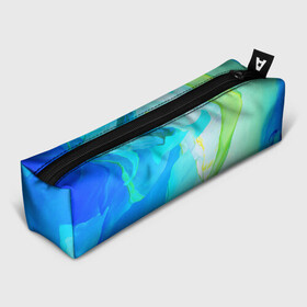 Пенал школьный 3D с принтом Что то необычНое в городе Новоалтайск, 100% полиэстер | плотная ткань, застежка на молнии | зеленый | лето | необычное | синий