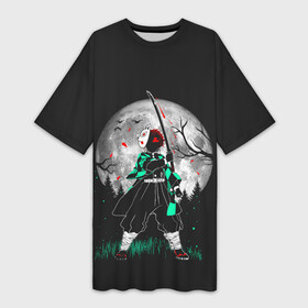 Платье-футболка 3D с принтом Moon Slayer в городе Новоалтайск,  |  | kimetsu | moon | no | yaiba | ветра | воды | гёмей | гию | демонов | звука | зеницу | змеи | иноске | камня | кёджиро | клинок | луна | любви | мицури | мудзан | музан | муичиро | насекомого | незуко | обанай | пламени