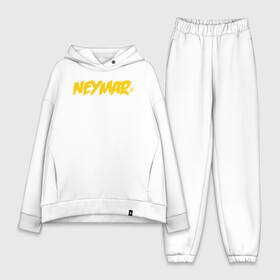 Женский костюм хлопок Oversize с принтом Neymar Jr logo в городе Новоалтайск,  |  | brazil | champions | fifa | junior | neymar | neymar jr | paris saint germain | psg | uefa | бразилия | джуниор | младший | наймар | неймар | пари сен жермен | петух | псж | сборная бразилии | уефа | фифа | футбик | футбол 