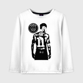 Детский лонгслив хлопок с принтом Neymar Jr Paris Saint-Germain в городе Новоалтайск, 100% хлопок | круглый вырез горловины, полуприлегающий силуэт, длина до линии бедер | brazil | champions | fifa | junior | neymar | neymar jr | paris saint germain | psg | uefa | бразилия | джуниор | младший | наймар | неймар | пари сен жермен | петух | псж | сборная бразилии | уефа | фифа | футбик | футбол 
