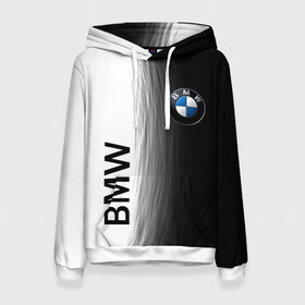 Женская толстовка 3D с принтом Black and White. BMW в городе Новоалтайск, 100% полиэстер  | двухслойный капюшон со шнурком для регулировки, мягкие манжеты на рукавах и по низу толстовки, спереди карман-кенгуру с мягким внутренним слоем. | auto | black | bmw | buddhism | car | cars | club | drift | dualism | germany | power | road | strength | tuning | white | yang | yin | авто | автомобиль | автопром | белое | бмв | буддизм | германия | гонки | дорога | дуализм | инь | лого | машина | мощь