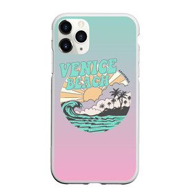Чехол для iPhone 11 Pro матовый с принтом VENICE BEACH в городе Новоалтайск, Силикон |  | venice | восход | закат | море | небо | отдых | пальмы | пляж | природа | солнце