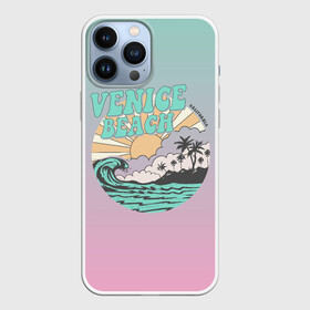Чехол для iPhone 13 Pro Max с принтом VENICE BEACH в городе Новоалтайск,  |  | Тематика изображения на принте: venice | восход | закат | море | небо | отдых | пальмы | пляж | природа | солнце