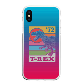 Чехол для iPhone XS Max матовый с принтом T-rex Dino 72 в городе Новоалтайск, Силикон | Область печати: задняя сторона чехла, без боковых панелей | dino | rex | roar | t rex | дино | динозавр | динозавры
