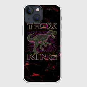 Чехол для iPhone 13 mini с принтом T rex KING в городе Новоалтайск,  |  | Тематика изображения на принте: dino | rex | roar | t rex | дино | динозавр | динозавры