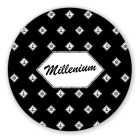 Коврик для мышки круглый с принтом Millenium в городе Новоалтайск, резина и полиэстер | круглая форма, изображение наносится на всю лицевую часть | Тематика изображения на принте: boat | sailor | sea | капитан | лодка | морская | моряк | штурвал | якорь | яхта