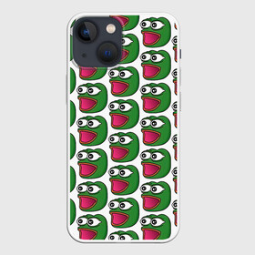 Чехол для iPhone 13 mini с принтом Poggers Pattern в городе Новоалтайск,  |  | kekw | mem | pepe | pog | pogchamp | poggers | smile | smiles | twitch | мемы | пепе | рофлан | смайл | смайлы | твитч