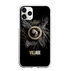 Чехол для iPhone 11 Pro матовый с принтом Resident Evil Village в городе Новоалтайск, Силикон |  | Тематика изображения на принте: resident evil village | деревня | компьютерная игра | обитель зла | сухие ветки | черные крылья | эмблема