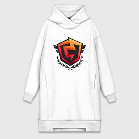 Платье-худи хлопок с принтом Чемпион в городе Новоалтайск,  |  | cup | fortnite | gamers | games | pubg | королевская битва | фортнайт