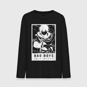 Мужской лонгслив хлопок с принтом BAD BOYS Чёрный клевер в городе Новоалтайск, 100% хлопок |  | asta | black bulls | black clover | quartet knights | yuno | акума | аниме | аста | блэк кловер | буракку куро:ба | демон | королевство клевера | король магов | лихт | магна | манга | пятилистник | черный бык | чёрный клев