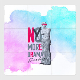 Магнитный плакат 3Х3 с принтом No more Drama Статуя Свободы в городе Новоалтайск, Полимерный материал с магнитным слоем | 9 деталей размером 9*9 см | freedom | драма | свобода | статуя | статуя свободы