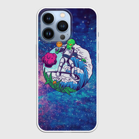 Чехол для iPhone 13 Pro с принтом Пришелец на волне в городе Новоалтайск,  |  | Тематика изображения на принте: nasa | астрономия | космос | нло | пришелец | пришелец на волне