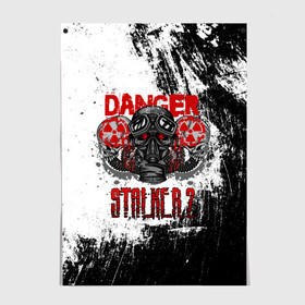 Постер с принтом Stalker 2 Danger в городе Новоалтайск, 100% бумага
 | бумага, плотность 150 мг. Матовая, но за счет высокого коэффициента гладкости имеет небольшой блеск и дает на свету блики, но в отличии от глянцевой бумаги не покрыта лаком | danger | stalker | stallker | метро | постапокалипсис | радиация | сталкер | чернобыль