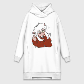 Платье-худи хлопок с принтом Chibi Inuyasha в городе Новоалтайск,  |  | anime | chibi | inuyasha | kitsune | youkai | аниме | ёкай | инуяша | кицуне | чиби