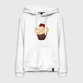 Мужская толстовка с принтом Cupcake with cherry art в городе Новоалтайск, френч-терри, мягкий теплый начес внутри (100% хлопок) | карман-кенгуру, эластичные манжеты и нижняя кромка, капюшон с подкладом и шнурком | art | cherry | cooking | cupcake | vypichka | yummy | арт | вишня | вкусняшка | выпичка | кекс | кулинария