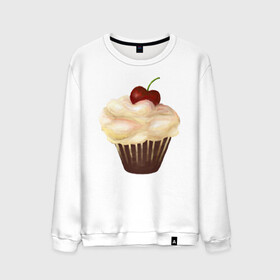 Мужской свитшот хлопок с принтом Cupcake with cherry art в городе Новоалтайск, 100% хлопок |  | art | cherry | cooking | cupcake | vypichka | yummy | арт | вишня | вкусняшка | выпичка | кекс | кулинария