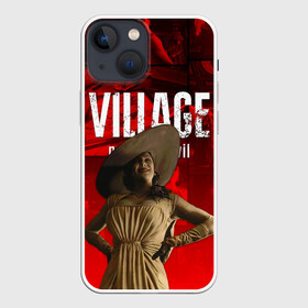 Чехол для iPhone 13 mini с принтом RESIDENT EVIL 8   ДИМИТРЕСКУ в городе Новоалтайск,  |  | biohazard | game. | resident 8 | resident evil village | госпожа димитреску | игра | итан уинтерс | резидент 8 | резидент эвил вилладж | ужасы