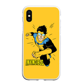 Чехол для iPhone XS Max матовый с принтом Неуязвимый Invincible в городе Новоалтайск, Силикон | Область печати: задняя сторона чехла, без боковых панелей | boy | cartoon | damien darkblood | hero | invincible | superhero | герой | марк грейсон | мультик | мультсериал | непобедимый | неуязвимый | персонаж | супергерой