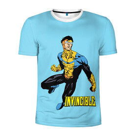 Мужская футболка 3D спортивная с принтом Invincible Неуязвимый в городе Новоалтайск, 100% полиэстер с улучшенными характеристиками | приталенный силуэт, круглая горловина, широкие плечи, сужается к линии бедра | boy | cartoon | damien darkblood | hero | invincible | superhero | герой | марк грейсон | мультик | мультсериал | непобедимый | неуязвимый | персонаж | супергерой
