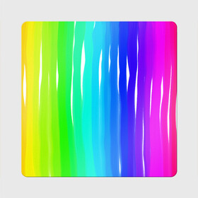 Магнит виниловый Квадрат с принтом Перелив цвета в городе Новоалтайск, полимерный материал с магнитным слоем | размер 9*9 см, закругленные углы | Тематика изображения на принте: art | drawing | illustration | print | sports | абстракция | дизайн | радуга | спорт | цвет