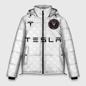 Мужская зимняя куртка 3D с принтом INTER MIAMI FC TESLA KIT в городе Новоалтайск, верх — 100% полиэстер; подкладка — 100% полиэстер; утеплитель — 100% полиэстер | длина ниже бедра, свободный силуэт Оверсайз. Есть воротник-стойка, отстегивающийся капюшон и ветрозащитная планка. 

Боковые карманы с листочкой на кнопках и внутренний карман на молнии. | championship | fc | football | footer | inter miami | soccer | socker | sport | европейская лига | майами | одежда | спорт | спортивный | униформа | футбол | футбольный клуб | чемпионат