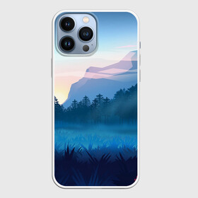 Чехол для iPhone 13 Pro Max с принтом Рассвет в городе Новоалтайск,  |  | времена года | иллюстрация | рассвет | туман | утро