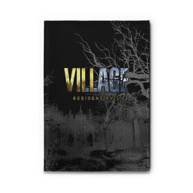 Обложка для автодокументов с принтом Resident Evil Village в городе Новоалтайск, натуральная кожа |  размер 19,9*13 см; внутри 4 больших “конверта” для документов и один маленький отдел — туда идеально встанут права | resident evil | survival horror | village | вилладж | деревня | компьютерная игра | ночь | обитель зла | сухие деревья