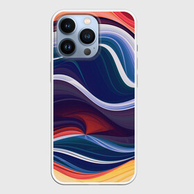 Чехол для iPhone 13 Pro с принтом Colored lines в городе Новоалтайск,  |  | Тематика изображения на принте: colored lines | волны | иллюстрации | популярное | узоры | цветные линии