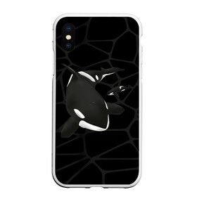 Чехол для iPhone XS Max матовый с принтом Косатки в городе Новоалтайск, Силикон | Область печати: задняя сторона чехла, без боковых панелей | Тематика изображения на принте: whale | кит | косатка | косатки | морские