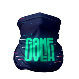 Бандана-труба 3D с принтом Game Over в городе Новоалтайск, 100% полиэстер, ткань с особыми свойствами — Activecool | плотность 150‒180 г/м2; хорошо тянется, но сохраняет форму | darknet | ddos | game | hack | hacker | hax | neon | over | watch dogs | атака | взлом | код | кто я | неон | программист | хакер | хакинг