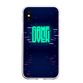 Чехол для iPhone XS Max матовый с принтом Game Over в городе Новоалтайск, Силикон | Область печати: задняя сторона чехла, без боковых панелей | darknet | ddos | game | hack | hacker | hax | neon | over | watch dogs | атака | взлом | код | кто я | неон | программист | хакер | хакинг