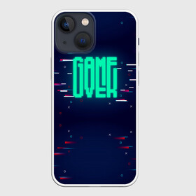 Чехол для iPhone 13 mini с принтом Game Over в городе Новоалтайск,  |  | darknet | ddos | game | hack | hacker | hax | neon | over | watch dogs | атака | взлом | код | кто я | неон | программист | хакер | хакинг