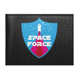 Обложка для студенческого билета с принтом Space Force в городе Новоалтайск, натуральная кожа | Размер: 11*8 см; Печать на всей внешней стороне | Тематика изображения на принте: mars | moon | nasa | астероид | астронавт | астрономия | вселенная | гагарин | галактика | земля | илон | комета | космонавт | космос | луна | марс | маск | наса | небо | нло | планета | полёт | пришелец | ракета