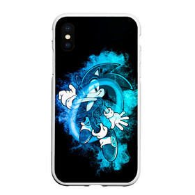 Чехол для iPhone XS Max матовый с принтом Соник сквозь кольцо в городе Новоалтайск, Силикон | Область печати: задняя сторона чехла, без боковых панелей | sonic | доктор эггман | ёж | ёж шедоу | ехидна наклз | майлз прауэр | соник | тейлз | эми роуз