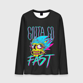 Мужской лонгслив 3D с принтом Gotta go fast в городе Новоалтайск, 100% полиэстер | длинные рукава, круглый вырез горловины, полуприлегающий силуэт | sonic | доктор эггман | ёж | ёж шедоу | ехидна наклз | майлз прауэр | соник | тейлз | эми роуз
