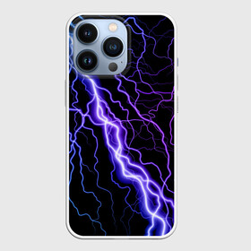 Чехол для iPhone 13 Pro с принтом НЕОНОВАЯ МОЛНИЯ  ГРОЗА в городе Новоалтайск,  |  | Тематика изображения на принте: neon | tegunvteg | гремит | гроза | молния | небо | неон | ночь | сверкает