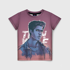 Детская футболка 3D с принтом Teen Wolf Scott McCall в городе Новоалтайск, 100% гипоаллергенный полиэфир | прямой крой, круглый вырез горловины, длина до линии бедер, чуть спущенное плечо, ткань немного тянется | alpha | beta | derek | derek hale | omega | scott | scott mccall | serial | stiles | stiles stilinski | teen wolf | wolf | бета | волк | волки | волчонок | дерек | дерек хейл | оборотень | оборотни | ольфа | омега | сериал | скотт | скотт макколл | стайлз